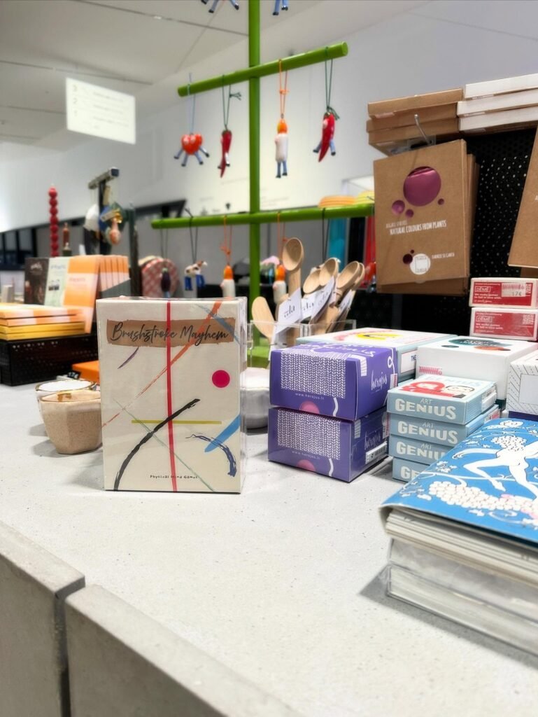 Brushstroke Mayhem in the display of a MO modern art museum. Vinius, Lithuania