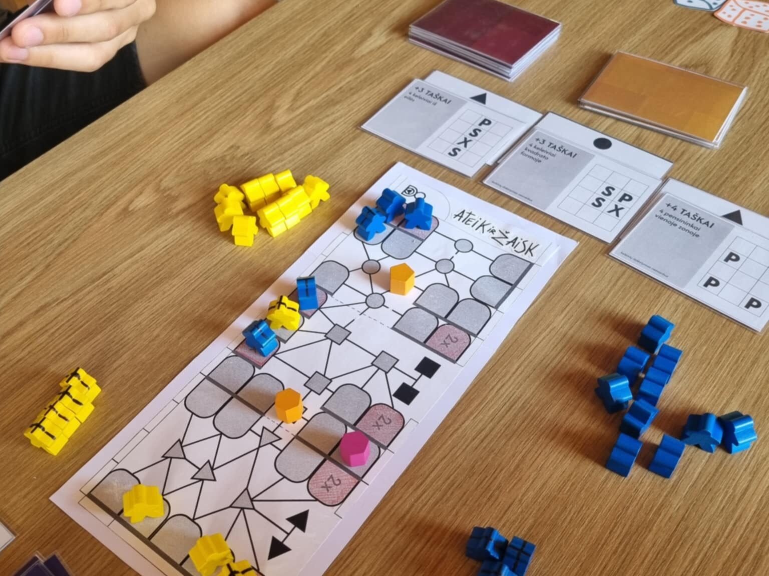 Prototype of Trūlas boardgame